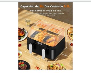 Freidora de Aire Doble Compartimento. Air fryer