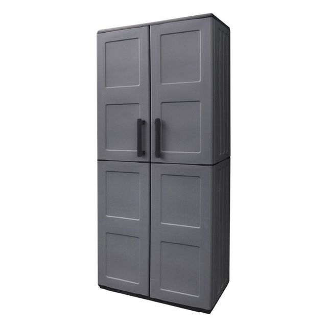 Guarda-roupa de resina com porta-escovas 68x37x163cm