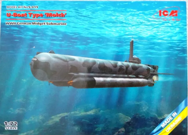 Maqueta U-Boat 'Molch' submarino alemán ICM #S.019