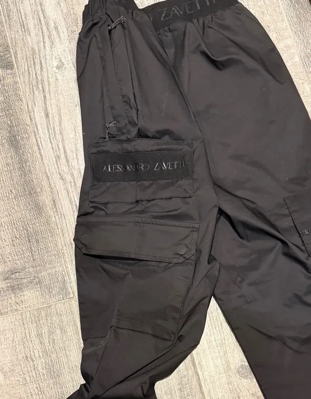 Pantaloni cargo Alessandro Zavetti neri