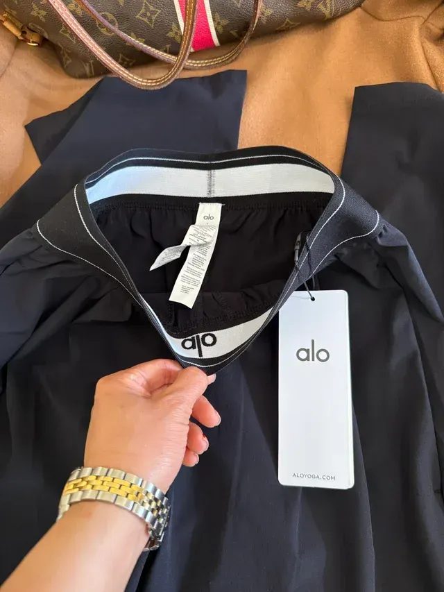 Pantaloni Alo Yoga Neri