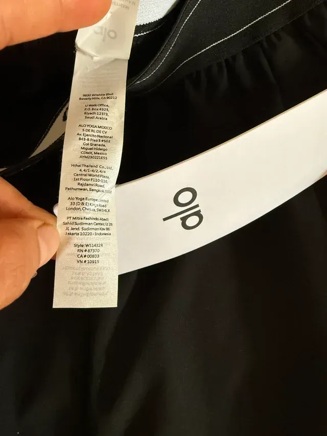 Pantaloni Alo Yoga Neri