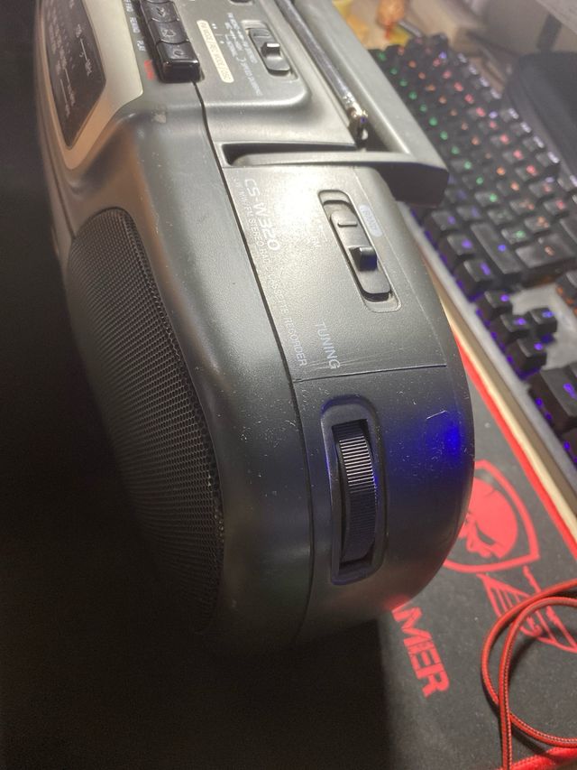 Radiocasete Aiwa CS-W320 Negro/Gris