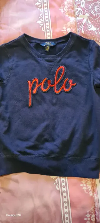Felpa Ralph Lauren blu con logo