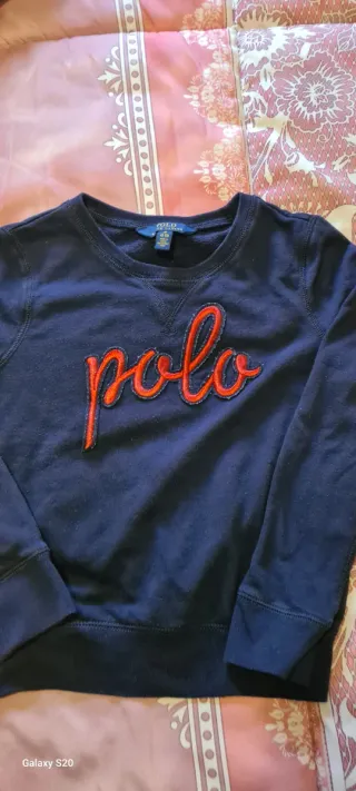 Felpa Ralph Lauren blu con logo