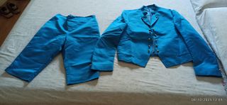 Chaqueta y pantalón fallero Torrentí azul.