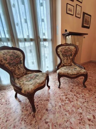 Coppia Poltroncine Salotto Vintage