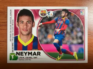 Cromo Neymar descatalogado Liga Panini 2014 - 201