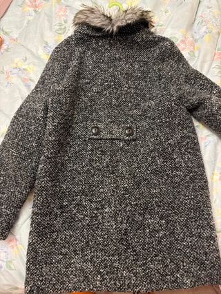 Abrigo niña cuello pelo