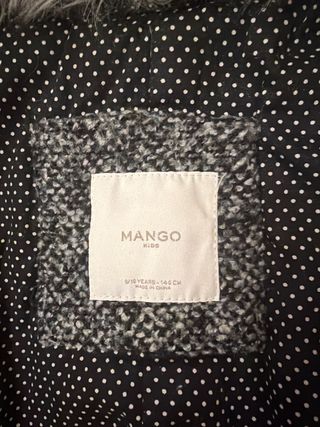 Abrigo niña cuello pelo