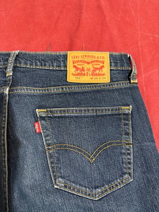 Pantalones Levi's 511 Talla W34 L34 azul marino