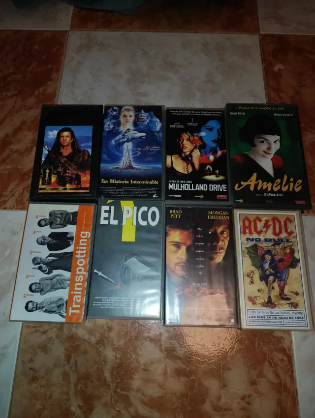 Lote 7 Películas VHS Culto