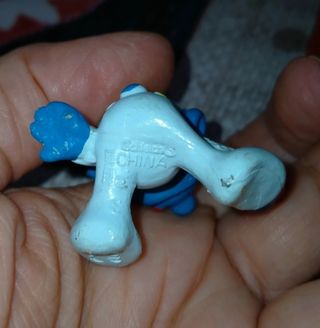 Puffo con ghiacciolo Puffo baby Smurfs vintage