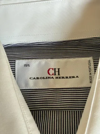 Camisa Carolina Herrera Raya Diplomática Talla M
