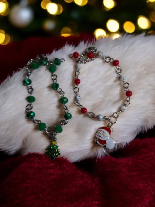 4 Pulseras Navideñas