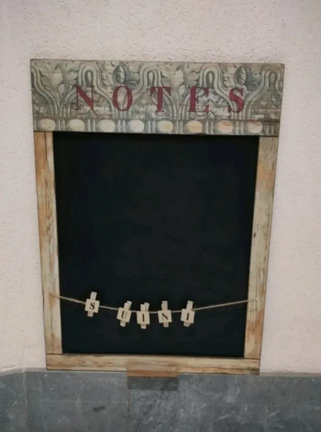 Pizarra decorativa vintage para cocina