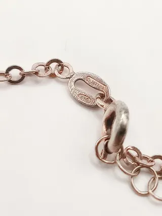 Braccialetto donna argento ciondoli portafortuna