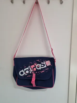 Bolso bandolera Adidas azul y rosa