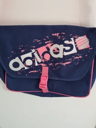 Bolso bandolera Adidas azul y rosa