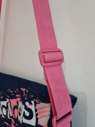 Bolso bandolera Adidas azul y rosa