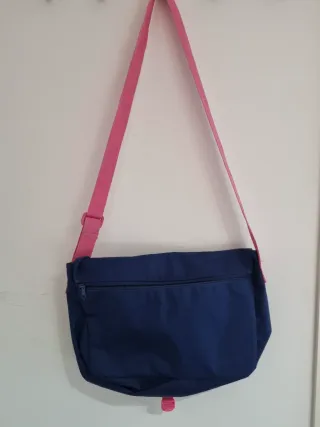 Bolso bandolera Adidas azul y rosa