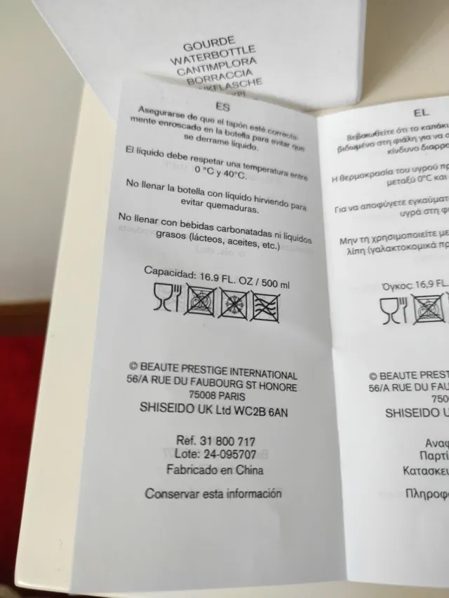 Issey Miyake Cantimplora Acero Inoxidable