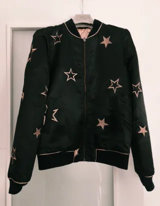 Cazadora reversible mujer estrellas