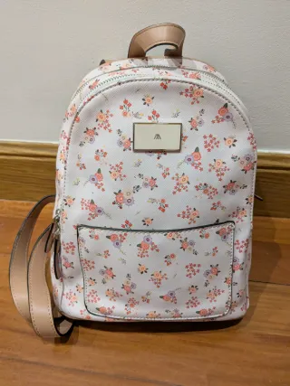 Bolso mochila estampado floral