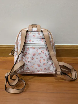 Bolso mochila estampado floral