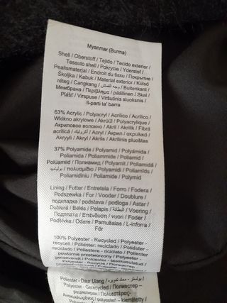 Cappotto Nero Nero & Nylon Taglia L