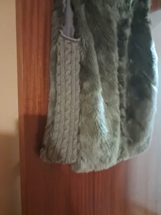 Chaleco de pelo mujer verde