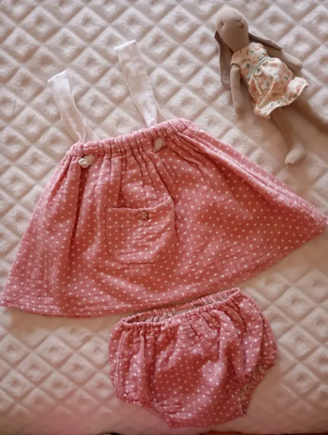 Vestido y braguita Paloma de la O 2 años