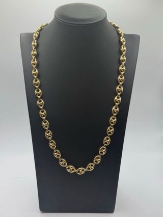 Cadena de granos de café de oro de 18k