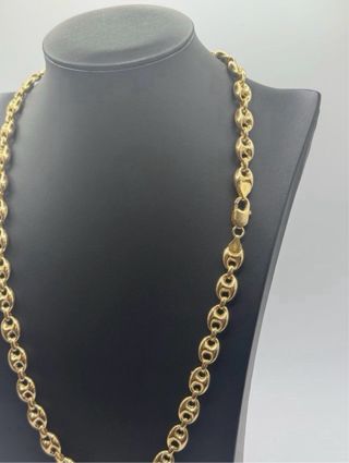 Cadena de granos de café de oro de 18k