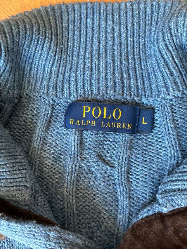 Jersey Polo Ralph Lauren azul trenzado