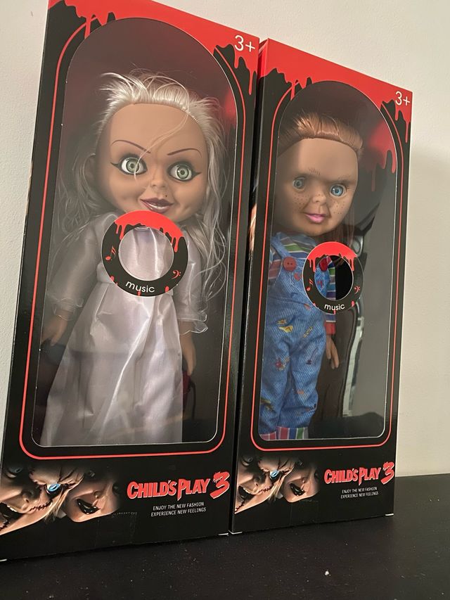 2 Bonecos Chucky e Tiffany Child's Play 3