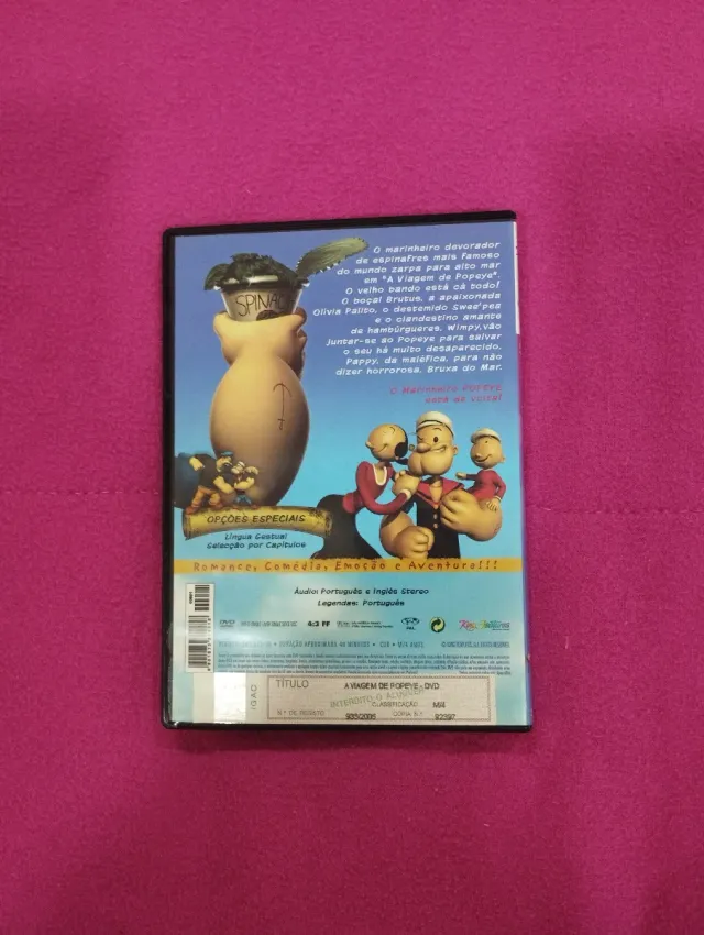 DVD Popeye - A Viagem de Popeye