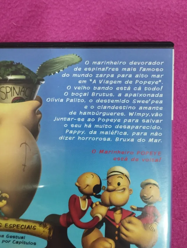 DVD Popeye - A Viagem de Popeye