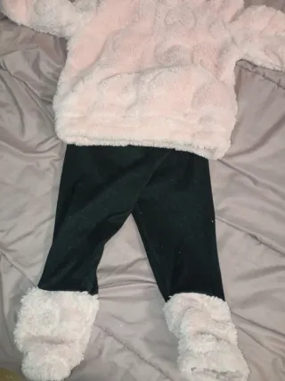 Pijama niña rosa y negro