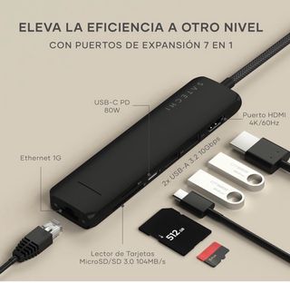 Hub USB C 7 en 1 Slim