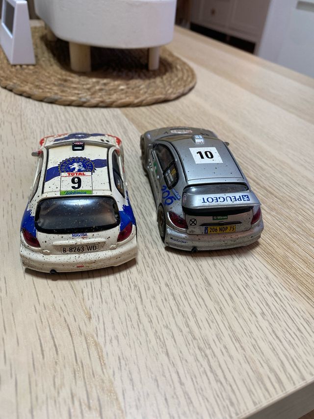Coches Scalextric Peugeot 206 Rally.