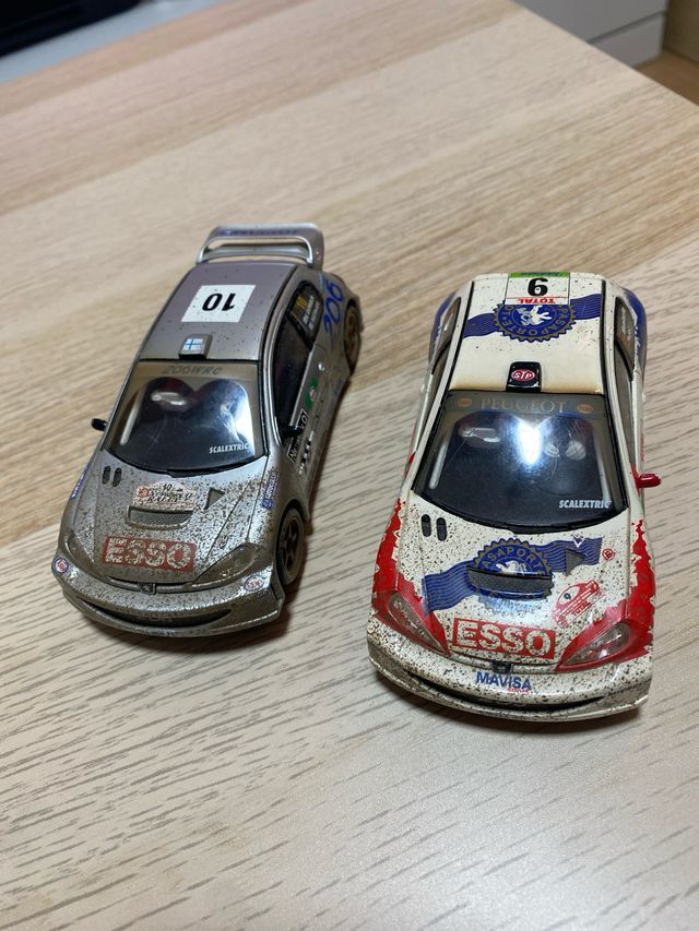 Coches Scalextric Peugeot 206 Rally.