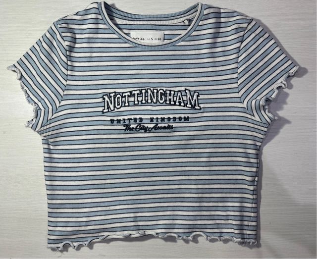 Maglietta Lefties Taglia S Righe Blu e Bianco