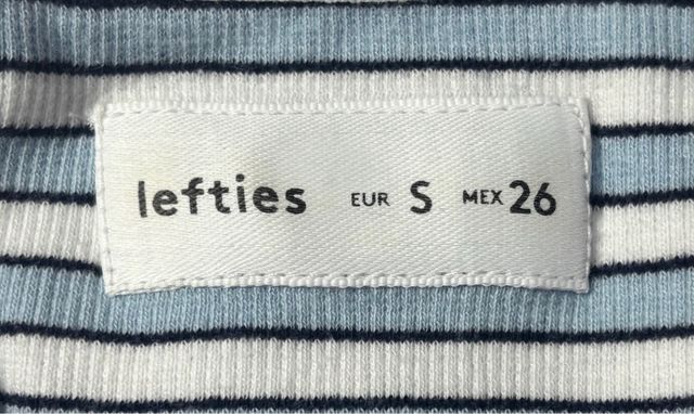 Maglietta Lefties Taglia S Righe Blu e Bianco