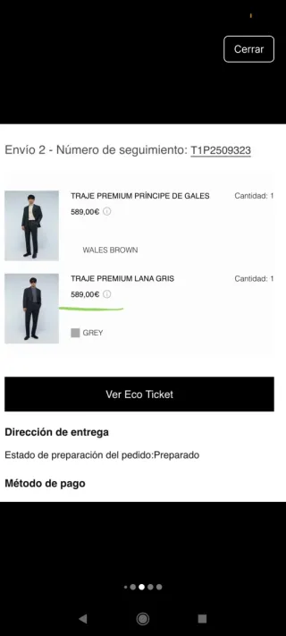 Traje Scalpers ICON Lana Talla 48