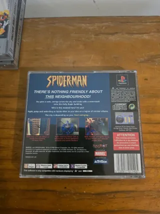 Jogo Spiderman PS1 PAL UK Black Label psx