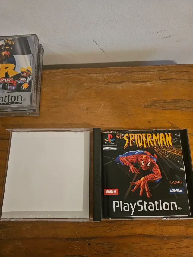 Jogo Spiderman PS1 PAL UK Black Label psx