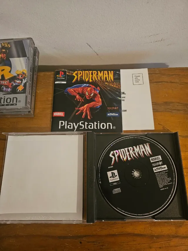 Jogo Spiderman PS1 PAL UK Black Label psx