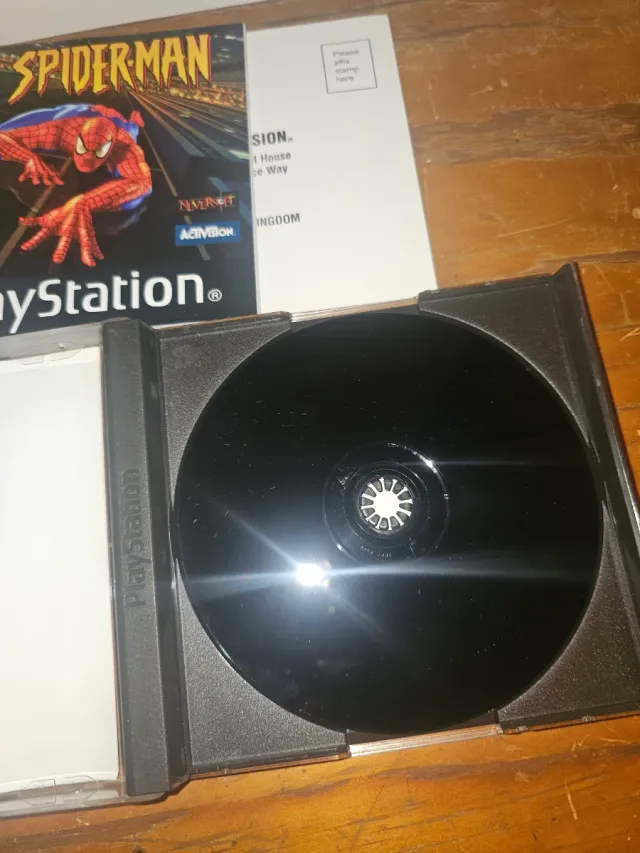 Jogo Spiderman PS1 PAL UK Black Label psx