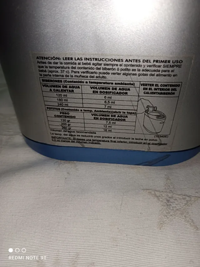 Calienta biberones Jane